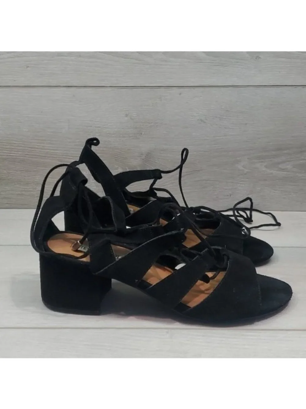 Steve Madden Women HydII Gladiator Lace Up Heels Shoes sz 8M